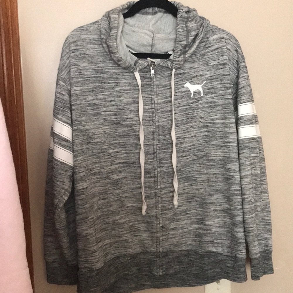 Grey VS Pink Zip Up